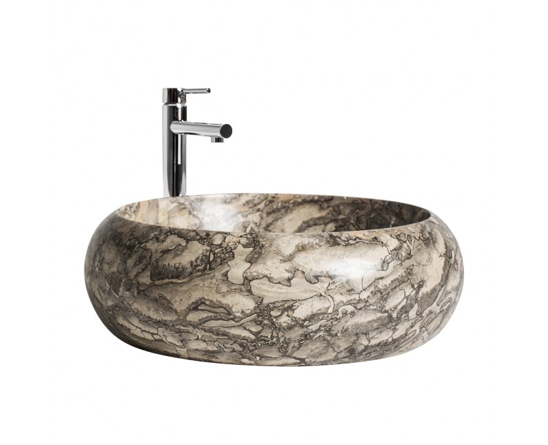 Lavabo Iris Mármol 40x40x15 Estilo Contemporáneo - 1