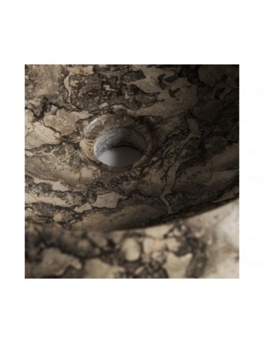 Lavabo Iris Mármol 40x40x15 Estilo Contemporáneo - 4