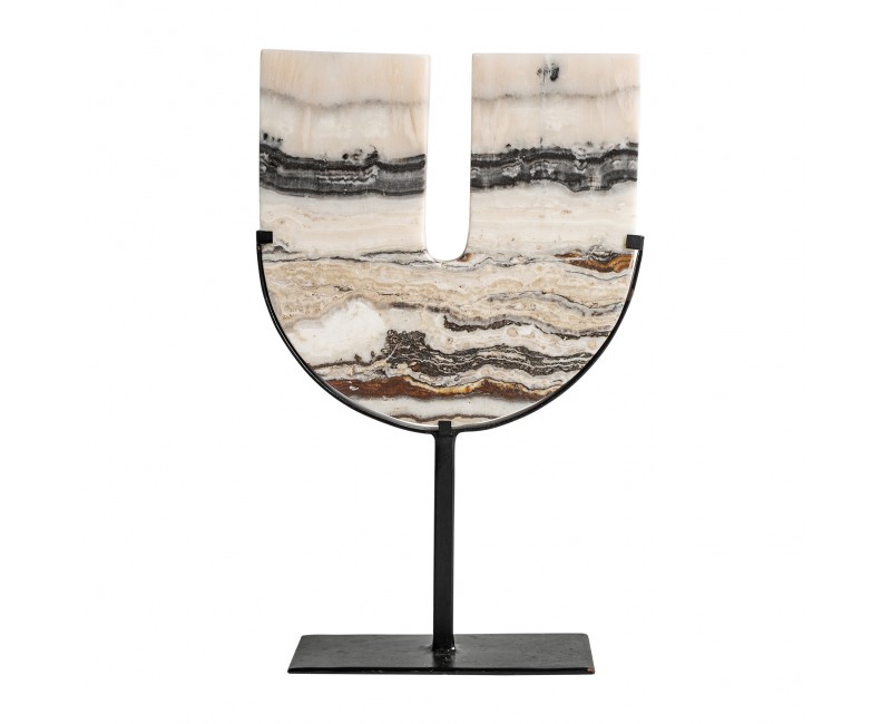 Figura Decorativa Mármol 26x10x40 Estilo Nórdico - 1