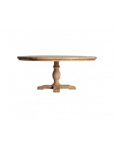 Mesa Comedor Gyor Madera De Teka Reciclada 180x180x77 Estilo Colonial - 1