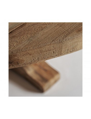 Mesa Comedor Gyor Madera De Teka Reciclada 180x180x77 Estilo Colonial - 3