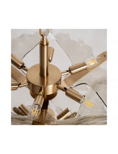 Lámpara De Colgar Mezzola Cristal 86x86x60 Estilo Vintage - 4