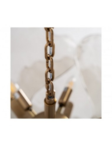 Lámpara De Colgar Mezzola Cristal 86x86x60 Estilo Vintage - 6