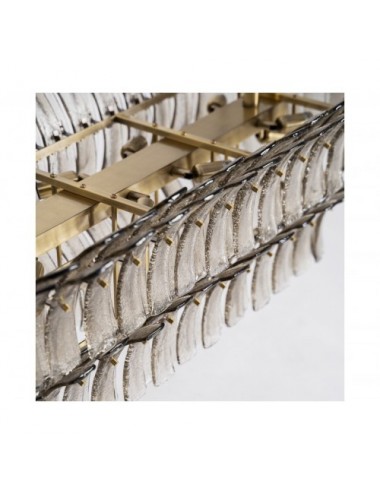 Lámpara De Colgar Vercana Cristal 118x50x40 Estilo Vintage - 3