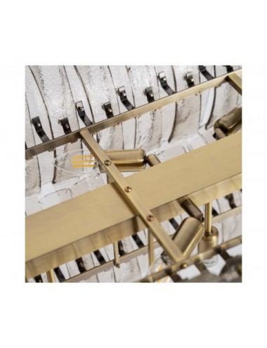 Lámpara De Colgar Vercana Cristal 118x50x40 Estilo Vintage - 5