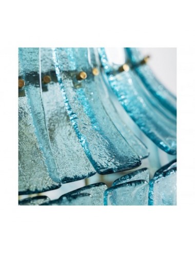 Lámpara De Colgar Civenna Cristal 70x70x115 Estilo Vintage - 4