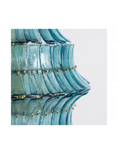 Lámpara De Colgar Civenna Cristal 70x70x115 Estilo Vintage - 5