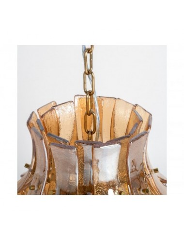 Lámpara De Colgar Lierna Cristal 53x53x76 Estilo Vintage - 3