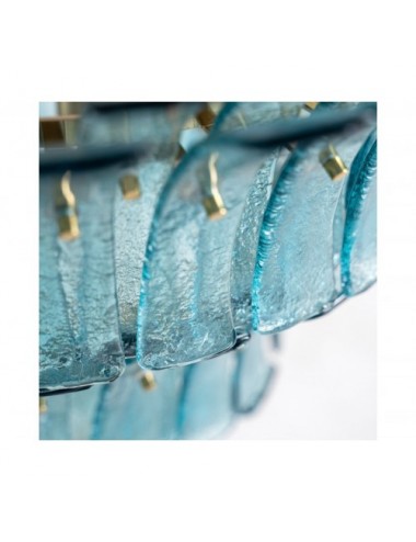 Lámpara De Colgar Breglia Cristal 70x70x56 Estilo Vintage - 6