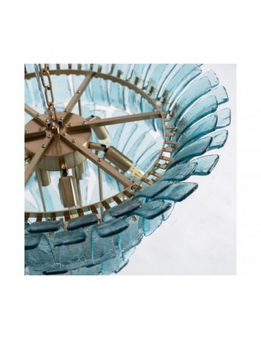 Lámpara De Colgar Breglia Cristal 70x70x56 Estilo Vintage - 7