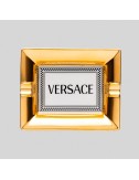 Cenicero Medusa Rhapsody 13 cm porcelana blanco dorado Versace - 1