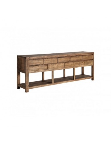 Consola Norvik Madera De Olmo 220x45x82 Estilo Contemporáneo - 1