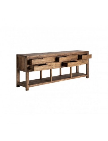 Consola Norvik Madera De Olmo 220x45x82 Estilo Contemporáneo - 3