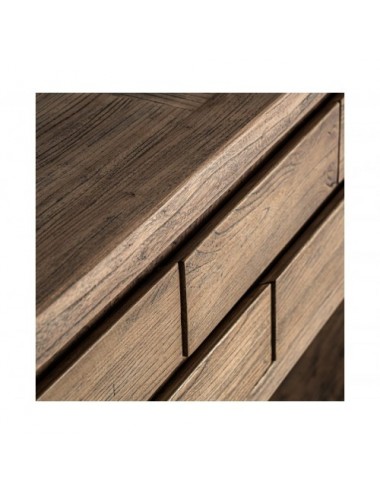 Consola Norvik Madera De Olmo 220x45x82 Estilo Contemporáneo - 4