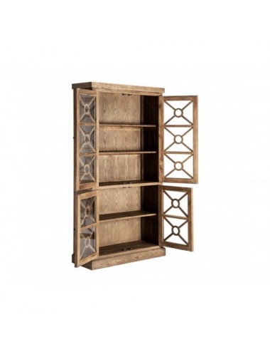 Vitrina Norvik Madera De Olmo 110x40x205 Estilo Contemporáneo - 3