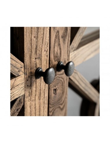 Vitrina Norvik Madera De Olmo 110x40x205 Estilo Contemporáneo - 4