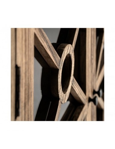 Vitrina Norvik Madera De Olmo 110x40x205 Estilo Contemporáneo - 5