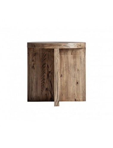 Mesa Auxiliar Norvik Madera De Olmo 60x60x60 Estilo Contemporáneo - 1