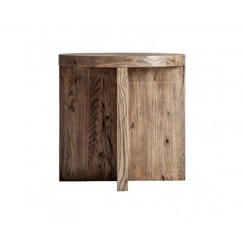 Mesa Auxiliar Norvik Madera De Olmo 60x60x60 Estilo Contemporáneo - 1