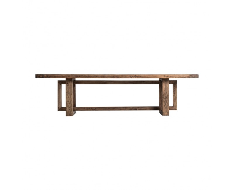 Mesa Comedor Norvik Madera De Olmo 280x105x75 Estilo Contemporáneo - 1