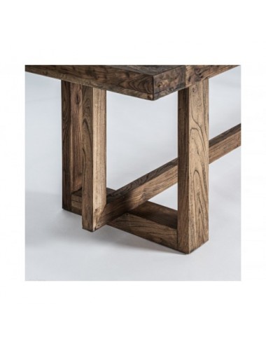 Mesa Comedor Norvik Madera De Olmo 280x105x75 Estilo Contemporáneo - 4