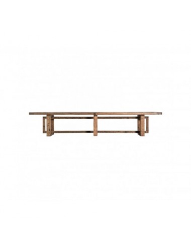 Mesa Comedor Norvik Madera De Olmo 400x120x75 Estilo Contemporáneo - 1