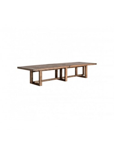Mesa Comedor Norvik Madera De Olmo 400x120x75 Estilo Contemporáneo - 1