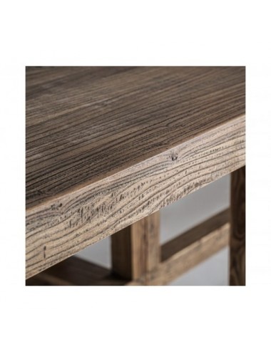 Mesa Comedor Norvik Madera De Olmo 400x120x75 Estilo Contemporáneo - 3