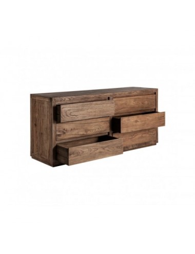 Cómoda Norvik Madera De Olmo 180x51x81 Estilo Contemporáneo - 3