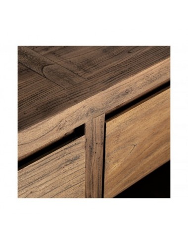 Cómoda Norvik Madera De Olmo 180x51x81 Estilo Contemporáneo - 4