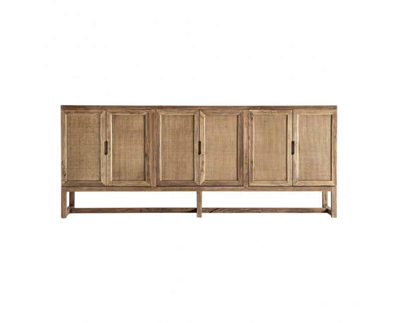 Aparador Byremo Madera De Olmo 220x45x90 Estilo Contemporáneo - 1