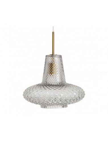 Lámpara De Colgar Candela Cristal 32x32x38 Estilo Vintage - 1