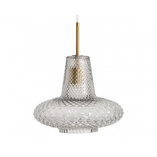 Lámpara De Colgar Candela Cristal 32x32x38 Estilo Vintage - 1