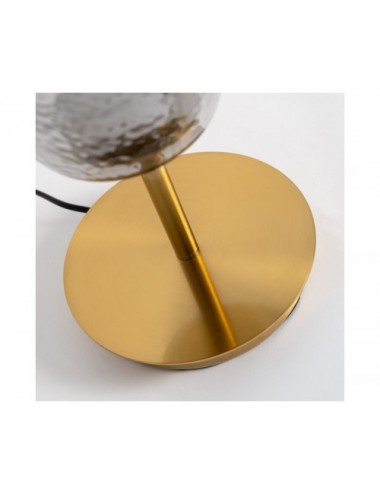 Lámpara De Sobremesa Aine Cristal 30x30x57 Estilo Vintage - 3