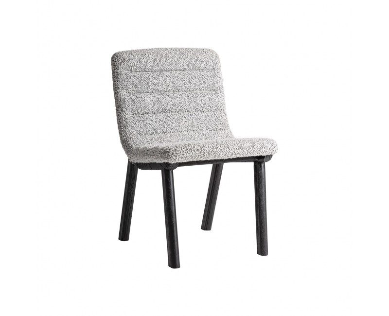 Silla Jacquard Madera De Olmo 51x63x80 Estilo Contemporáneo - 1