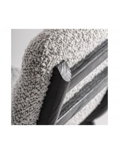 Silla Jacquard Madera De Olmo 51x63x80 Estilo Contemporáneo - 8