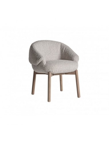 Silla Jacquard Madera De Olmo 63x60x73 Estilo Contemporáneo - 1