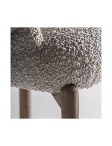 Silla Jacquard Madera De Olmo 63x60x73 Estilo Contemporáneo - 6