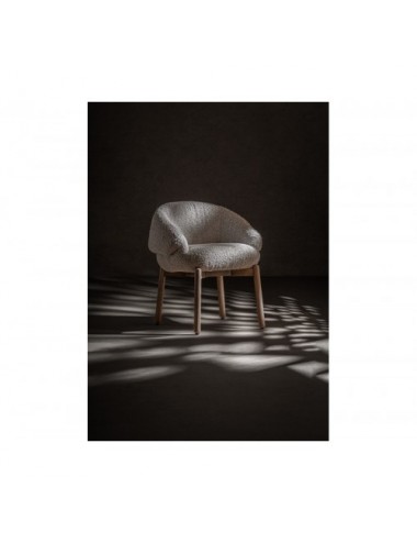 Silla Jacquard Madera De Olmo 63x60x73 Estilo Contemporáneo - 7