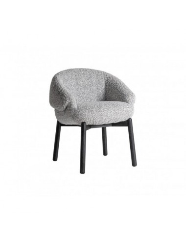 Silla Jacquard Madera De Olmo 63x59x72 Estilo Contemporáneo - 1