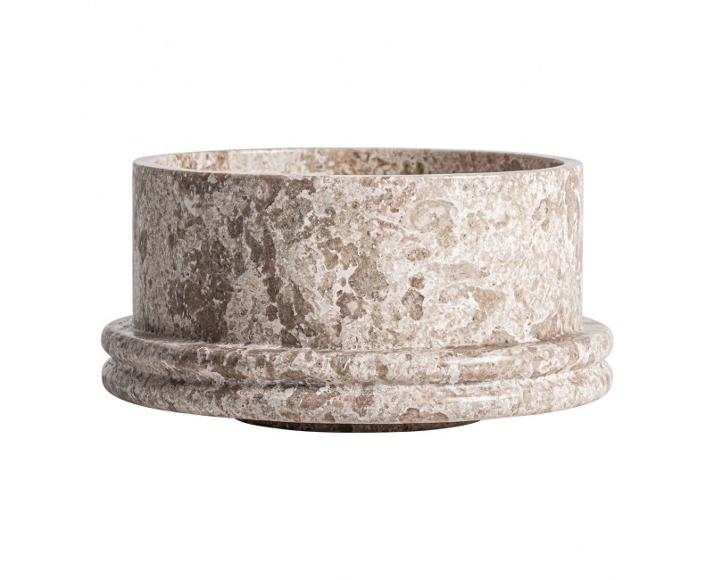 Centro De Mesa Trava Mármol 30x30x15 Estilo Contemporáneo - 1