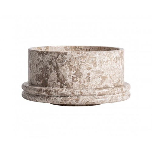 Centro De Mesa Trava Mármol 30x30x15 Estilo Contemporáneo - 1