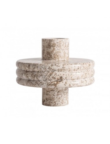 Jarrón Trava Mármol 24x24x21 Estilo Contemporáneo - 1
