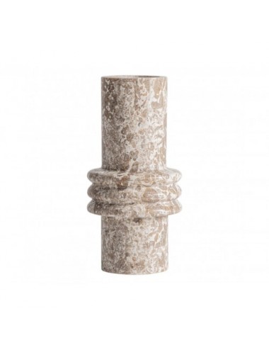 Jarrón Trava Mármol 13x13x26 Estilo Contemporáneo - 1