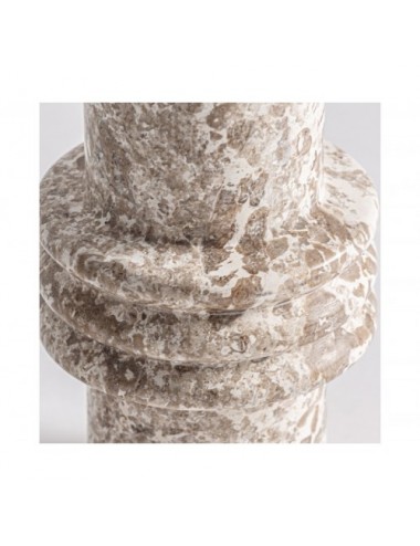 Jarrón Trava Mármol 13x13x26 Estilo Contemporáneo - 1