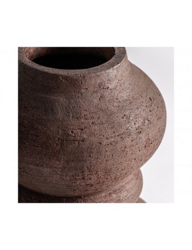 Jarrón Okar Terracota 21x21x36 Estilo Contemporáneo - 1