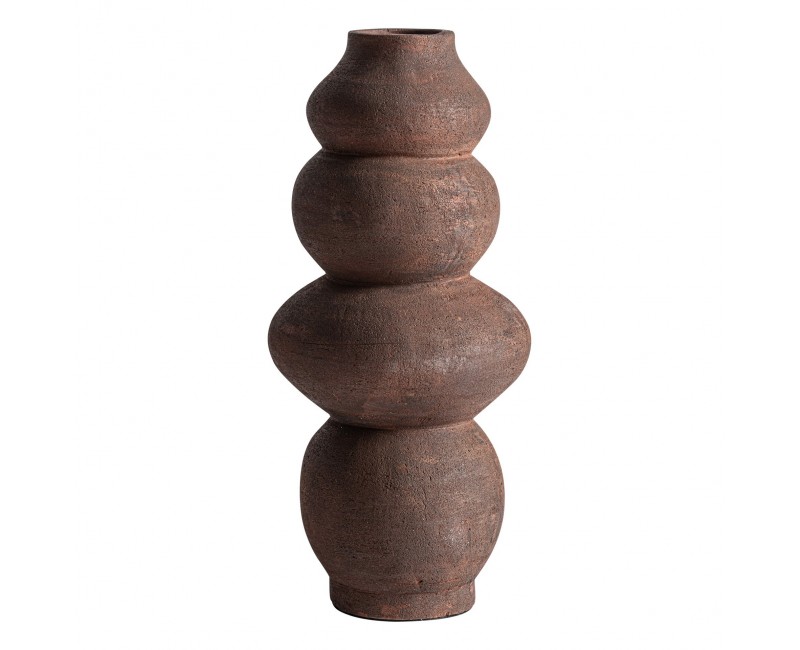 Jarrón Okar Terracota 24x24x54 Estilo Contemporáneo - 1