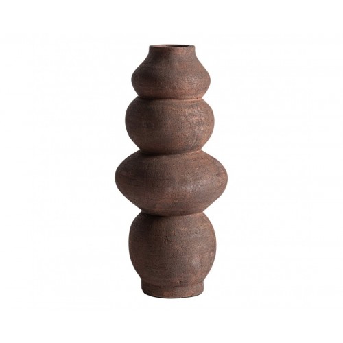 Jarrón Okar Terracota 24x24x54 Estilo Contemporáneo - 1