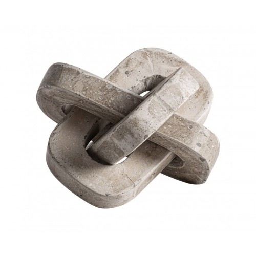 Figura Decorativa Nexo Cemento 21x21x21 Estilo Contemporáneo - 1