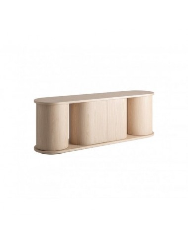 Aparador Kharj Madera Roble 220x54x75 Estilo Art Deco - 1